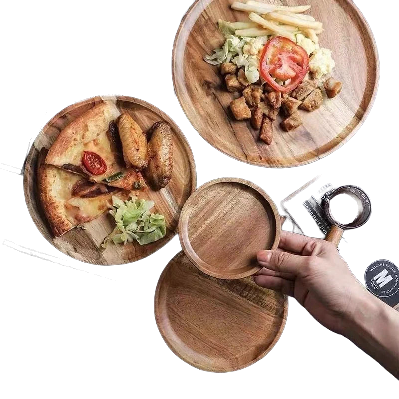 Round Natural Wooden Tray™