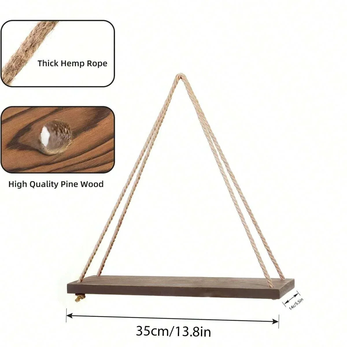 Wooden Swing Hanging Shelf™