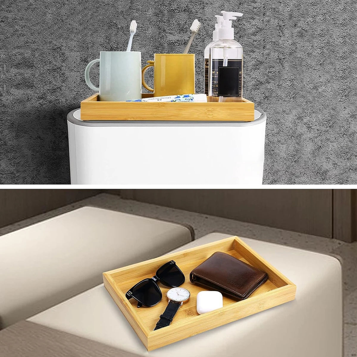 Bathroom Bamboo Counter Tray™