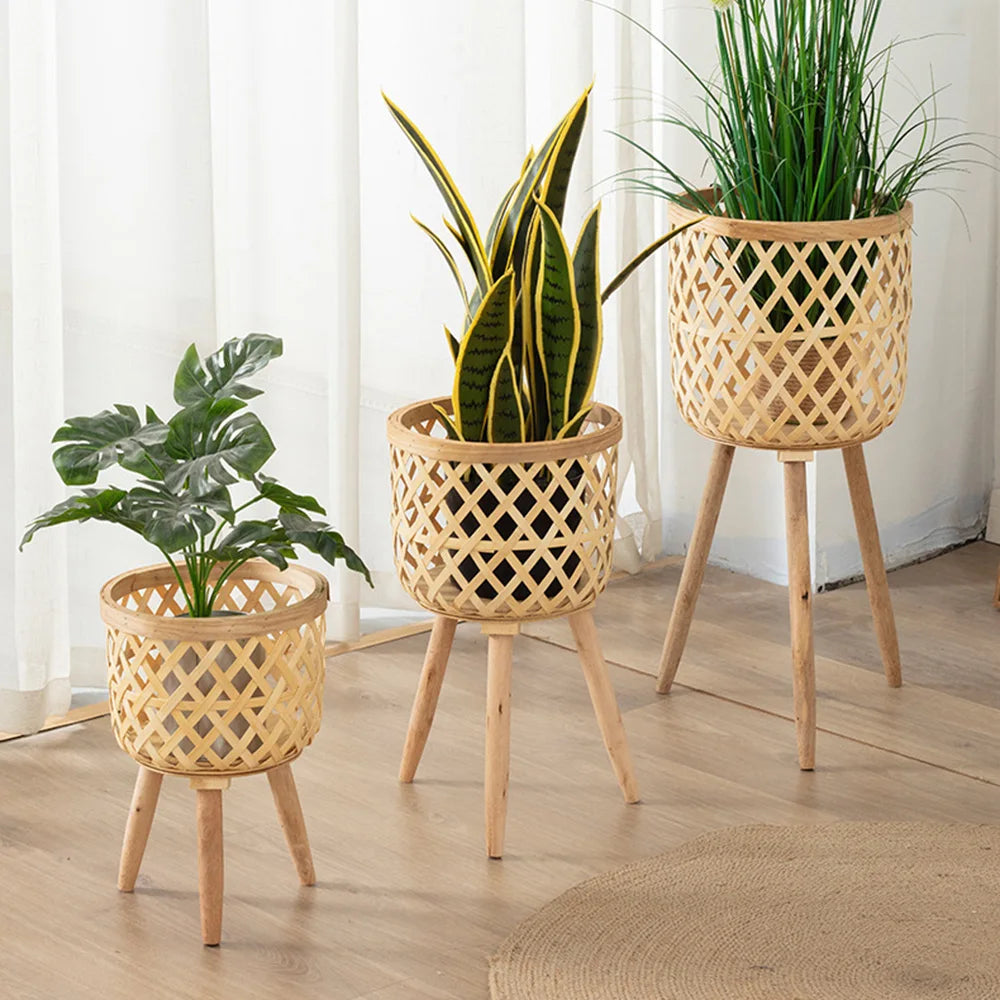 Bamboo Woven Flower Pot™