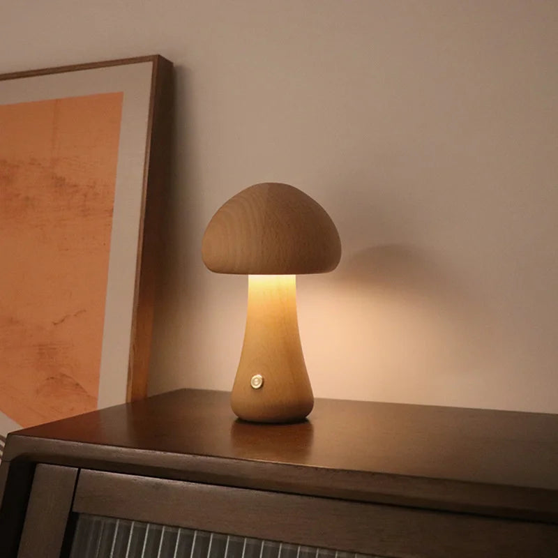 Wooden Mushroom Lamp™