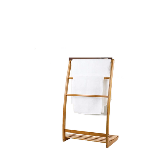 Bamboo Bathroom Towel Stand™