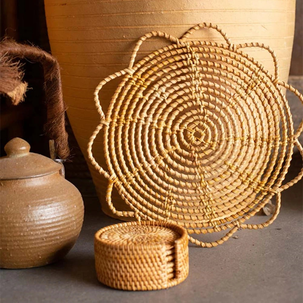 Bohemian Rattan Wall Basket™