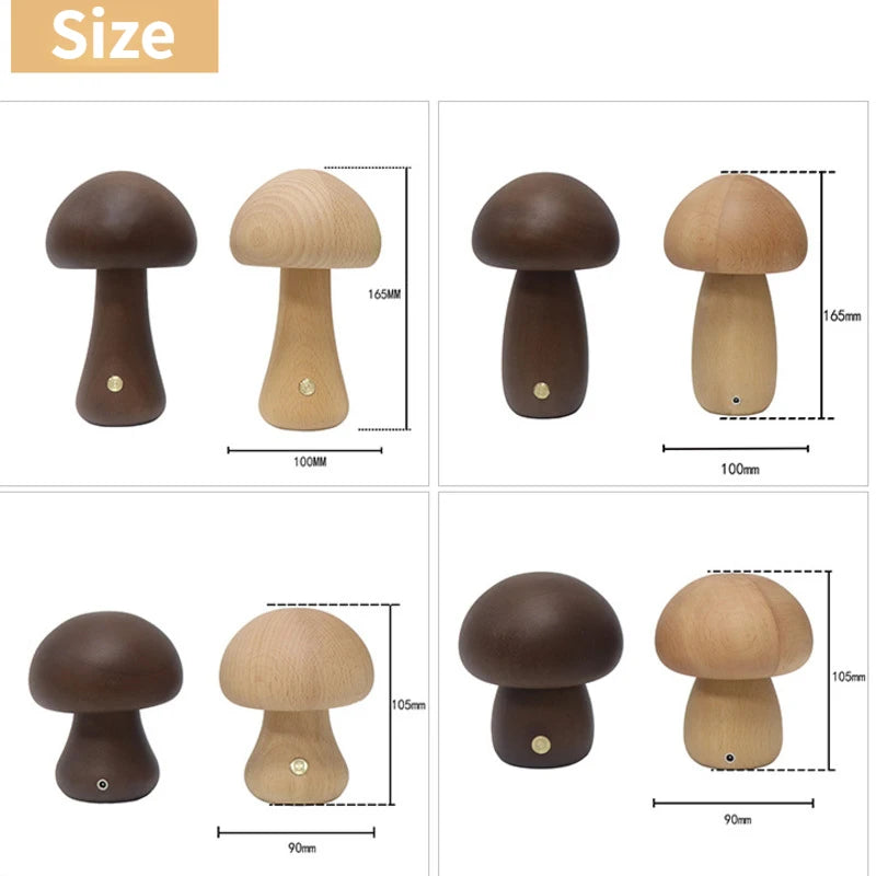 Wooden Mushroom Lamp™