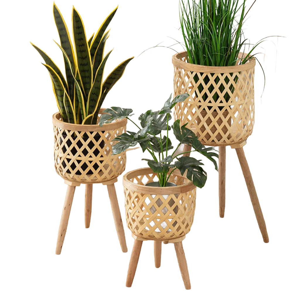 Bamboo Woven Flower Pot™