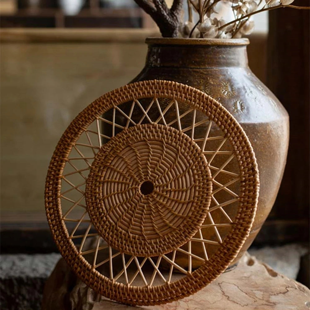 Bohemian Rattan Wall Basket™